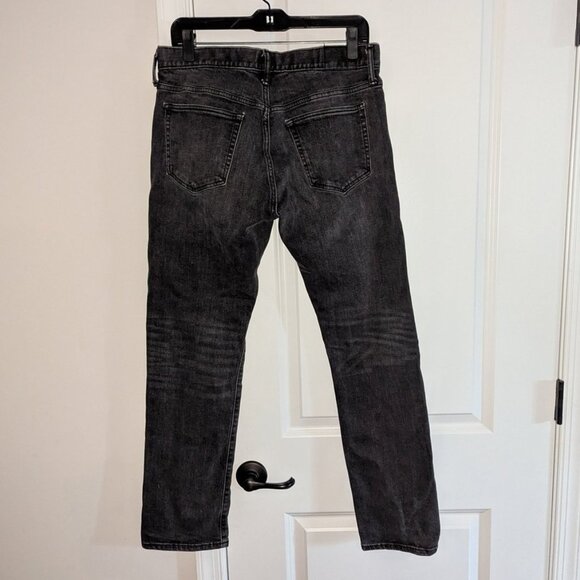 Gap Denim Slim Fit GapFlex Dark Wash Rinse Faded Straight Leg Jeans Pants 31x30 - Picture 3 of 6